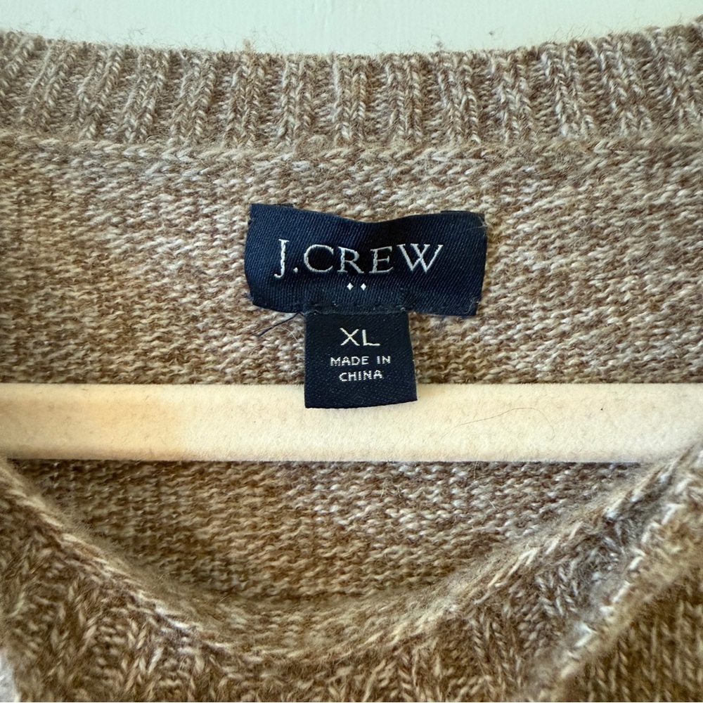 Mens J Crew tan sweater